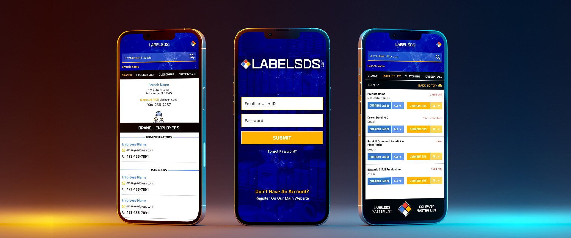 LabelSDS App Portfolio