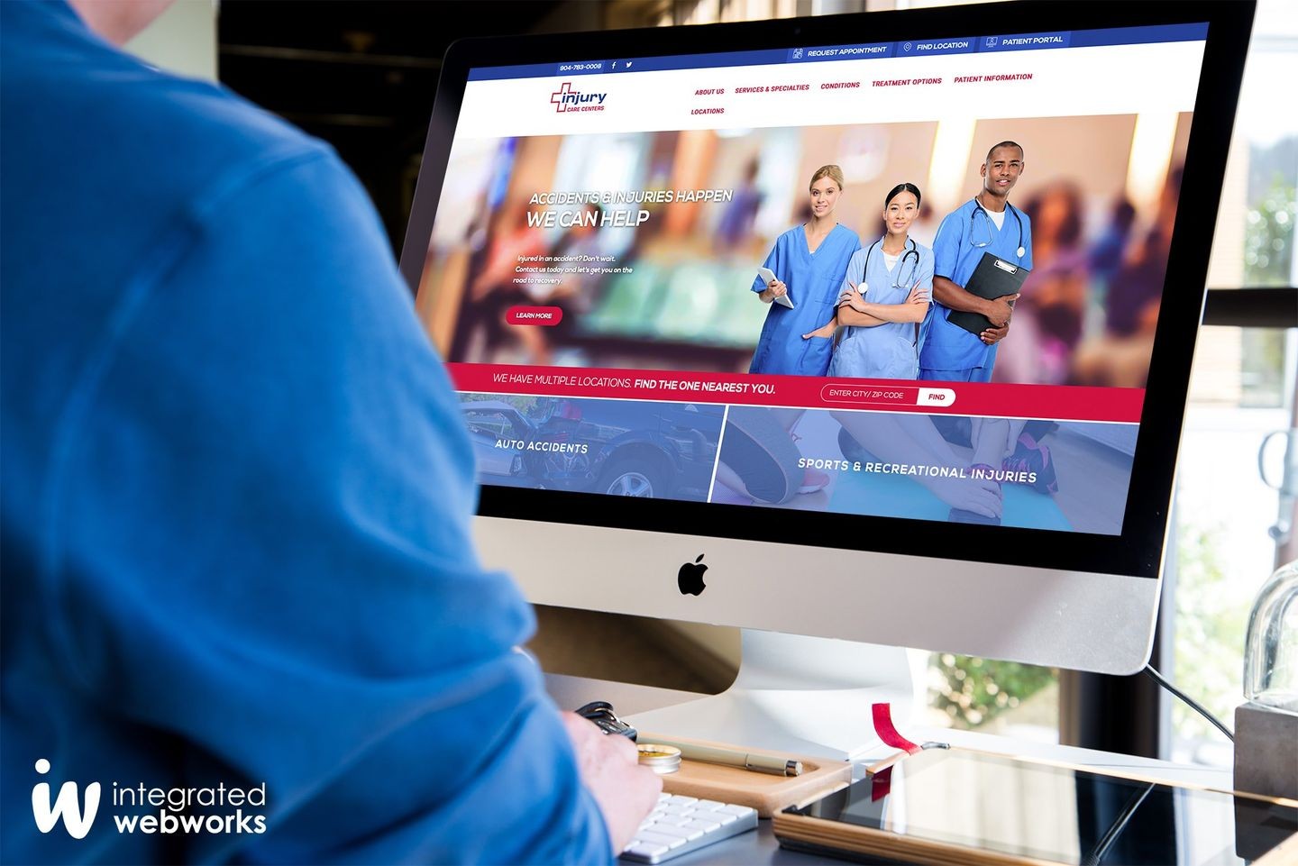 Injury Care Centers' Website Redesign
